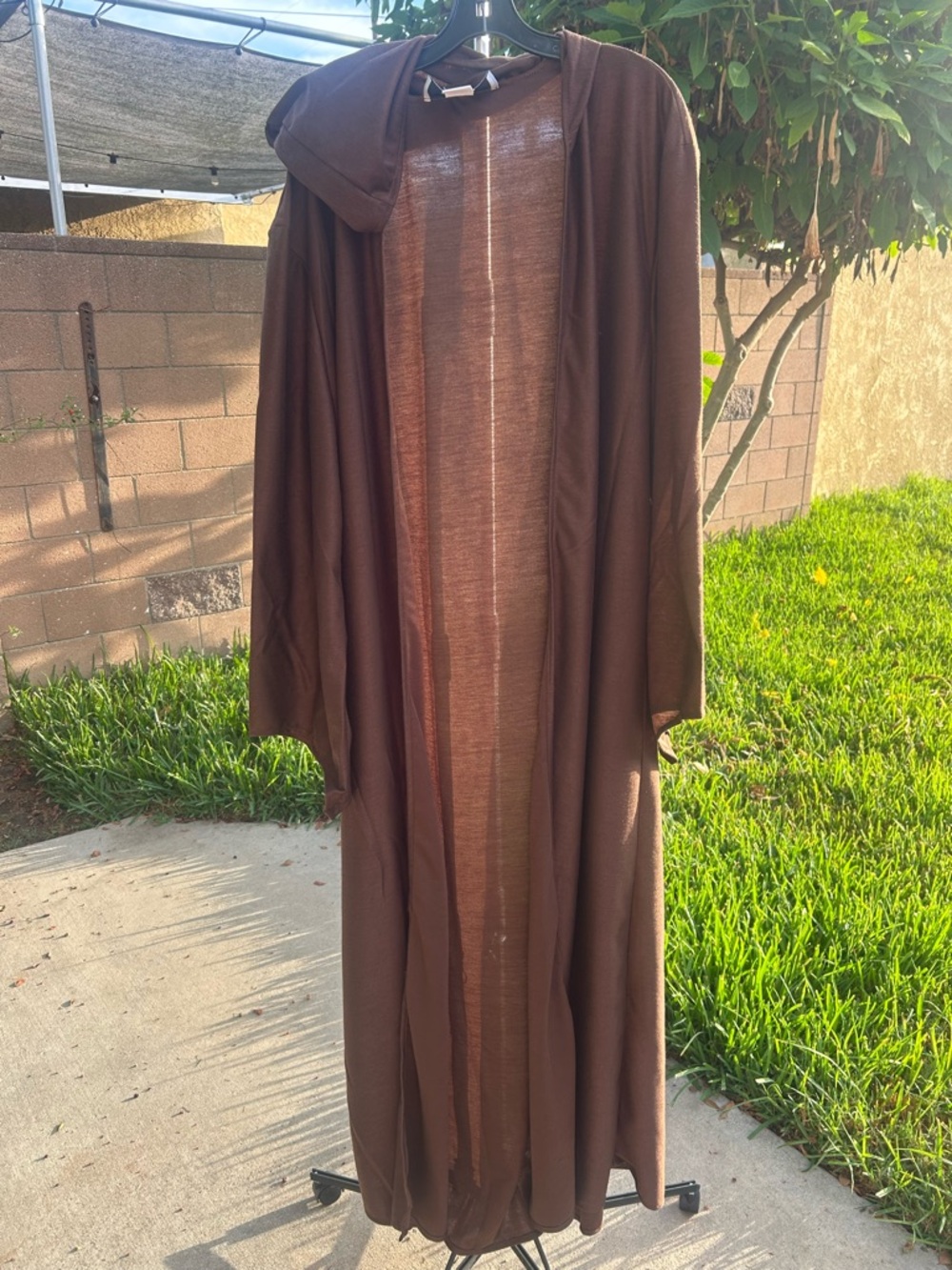 Disney Jedi order Brown Hooded Long Open-Front Coatigan